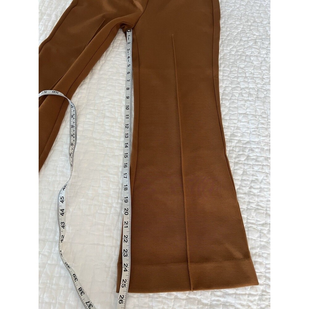 NWT Anthropologie Margot Kick Flare Cropped Pants In Natural Color Size Small - Picture 9 of 9